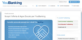 Prestito Personale YouBanking erogato da Agos Ducato: pagina Internet