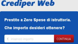 Prestito Personale Flessibile Online Crediper Web - Offerta Gennaio 2015
